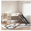 Image de Lit superposé avec toboggan et échelle 90x190cm bois pin massif, lit mezzanine, lit superposé pour enfants, lit 3284245