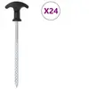 Image de Piquets de tente 24 pcs 17 cm Ø7 mm acier galvanisé