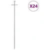 Image de Piquets de tente 24 pcs 29,5 cm Ø6 mm acier galvanisé