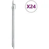 Image de Piquets de tente 24 pcs forme de V 29,5cm Ø20mm acier galvanisé