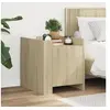 Image de Table de chevet chêne sonoma 45x50x50 cm bois d'ingénierie, meuble de chevet, table d'appoint, armoire de lit, 848299