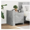 Image de Table de chevet gris béton 45x50x50 cm bois d'ingénierie, meuble de chevet, table d'appoint, armoire de lit, armoire 848300