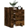 Image de Table de chevet chêne fumé 45x50x65 cm bois d ingénierie