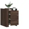 Image de Table de chevet chêne marron 45x50x65 cm bois d ingénierie