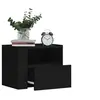 Image de Tables de chevet murales 2 pcs noir 45x30x35 cm 848314