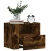 Image de Tables de chevet murales 2 pcs chêne fumé 45x30x35 cm, armoire de rangement, armoire murale suspendue, armoire de 848320