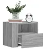 Image de Table de chevet murale sonoma gris 45x30x35 cm