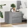 Image de Table de chevet murale sonoma gris 45x30x35 cm