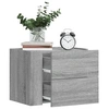 Image de Tables de chevet murales 2 pcs sonoma gris 45x30x35 cm