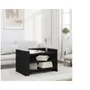 Image de Table basse noir 80x50x50 cm bois d'ingénierie, table latérale, table de salon, table d'accent, bout de canapé, table 848340