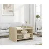Image de Table basse chêne sonoma 80x50x50 cm bois d'ingénierie, table latérale, table de salon, table d'accent, bout de 848341