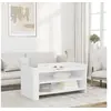 Image de Table basse blanc 100x50x50 cm bois d'ingénierie, table latérale, table de salon, table d'accent, bout de canapé, 848346