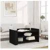Image de Table basse noir 100x50x50 cm bois d'ingénierie, table latérale, table de salon, table d'accent, bout de canapé, 848347