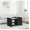 Image de Table basse noir 80x50x50 cm bois d'ingénierie, table latérale, table de salon, table d'accent, bout de canapé, table 848354
