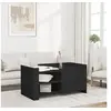 Image de Table basse noir 100x50x50 cm bois d'ingénierie, table latérale, table de salon, table d'accent, bout de canapé, 848361