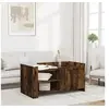 Image de Table basse chêne fumé 100x50x50 cm bois d ingénierie