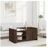 Image de Table basse chêne marron 100x50x50 cm bois d'ingénierie, table latérale, table de salon, table d'accent, bout de 848366