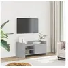 Image de Meuble TV gris béton 80x35x40 cm bois d'ingénierie, support TV, buffet TV, meuble multimédia, banc TV, armoire hifi, 848370