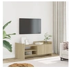 Image de Meuble TV Chêne sonoma 100x35x40 cm Bois d'ingénierie, support TV, buffet TV, meuble multimédia, banc TV, armoire 848376