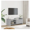 Image de Meuble TV Gris béton 100x35x40 cm Bois d'ingénierie, support TV, buffet TV, meuble multimédia, banc TV, armoire hifi, 848377