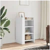 Image de Buffet blanc 45x35x75 cm bois d'ingénierie, armoire, armoire latérale, armoire de rangement, armoire, placard, buffet 848381