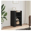 Image de Buffet noir 45x35x75 cm bois d'ingénierie, armoire, armoire latérale, armoire de rangement, armoire, placard, buffet 848382