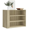 Image de Armoire murale chêne sonoma 75x35x60 cm bois d'ingénierie, armoire suspendue, placard mural, armoire de salle de bain 848418