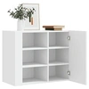 Image de Armoire murale blanc 75x35x60 cm bois d'ingénierie, armoire suspendue, placard mural, armoire de salle de bain 848423