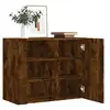 Image de Wandkast 75x35x60 cm bewerkt hout gerookt eikenkleurig848427