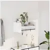 Image de Etagère murale blanc 70,5x35x30,5 cm bois d'ingénierie, étagère murale cube, organisateur cube, étagère flottante, 848451