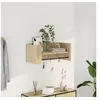 Image de Etagère murale chêne sonoma 70,5x35x30,5 cm bois d'ingénierie, étagère murale cube, organisateur cube, étagère 848453