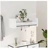 Image de Etagère murale blanc 100x35x30,5 cm bois d'ingénierie, étagère murale cube, organisateur cube, étagère flottante, 848458