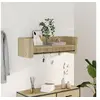 Image de Etagère murale chêne sonoma 100x35x30,5 cm bois d'ingénierie, étagère murale cube, organisateur cube, étagère 848460