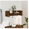 Image de Wandschap 100x35x30,5 cm bewerkt hout gerookt eikenkleurig848462