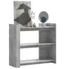 Image de Table console gris béton 100x35x90 cm bois d'ingénierie, bout de canapé, table console de couloir, table console de 848475