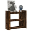 Image de Table console chêne fumé 100x35x90 cm bois d ingénierie