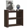Image de Table console chêne marron 100x35x90 cm bois d ingénierie