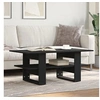 Image de Table basse noir 102x55x42 cm bois d'ingénierie, table latérale, table de salon, table d'accent, bout de canapé, 823262