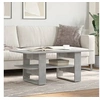 Image de Table basse gris béton 102x55x42 cm bois d'ingénierie, table latérale, table de salon, table d'accent, bout de 823265