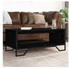 Image de Table basse noir 100x51x40 cm bois d'ingénierie, table d'appoint, table de salon, table latérale, bout de canapé, 848479