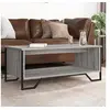 Image de Table basse sonoma gris 100x51x40 cm bois d'ingénierie, table d'appoint, table de salon, table latérale, bout de 848482