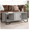 Image de Table basse sonoma gris 100x51x40 cm bois d'ingénierie, table d'appoint, table de salon, table latérale, bout de 848492