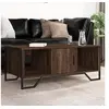 Image de Table basse chêne marron 100x51x40 cm bois d'ingénierie, table d'appoint, table de salon, table latérale, bout de 848493