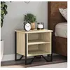 Image de Tables de chevet 2pcs chêne sonoma 40x30x40cm bois d'ingénierie, armoire, armoire latérale, support de téléphone, 848497