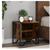Image de Tables de chevet 2 pcs chêne fumé 40x30x40 cm bois d'ingénierie, armoire, armoire latérale, support de téléphone, 848499