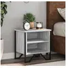 Image de Tables de chevet 2 pcs sonoma gris 40x30x40cm bois d'ingénierie, armoire, armoire latérale, support de téléphone, 848501