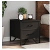 Image de Table de chevet noir 40x41x40 cm bois d'ingénierie, table d'appoint, armoire de lit, table d'appoint pour la chambre, 848504
