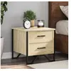 Image de Tables de chevet 2 pcs chêne sonoma 40x41x40 cm bois ingénierie, table d'appoint, armoire de lit, table d'appoint 848507