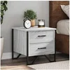 Image de Tables de chevet 2 pcs sonoma gris 40x41x40cm bois d'ingénierie, table d'appoint, armoire de lit, table d'appoint 848511