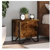 Image de Tables de chevet 2 pcs chêne fumé 40x30x40 cm bois d'ingénierie, table d'appoint, armoire de lit, table d'appoint 848519